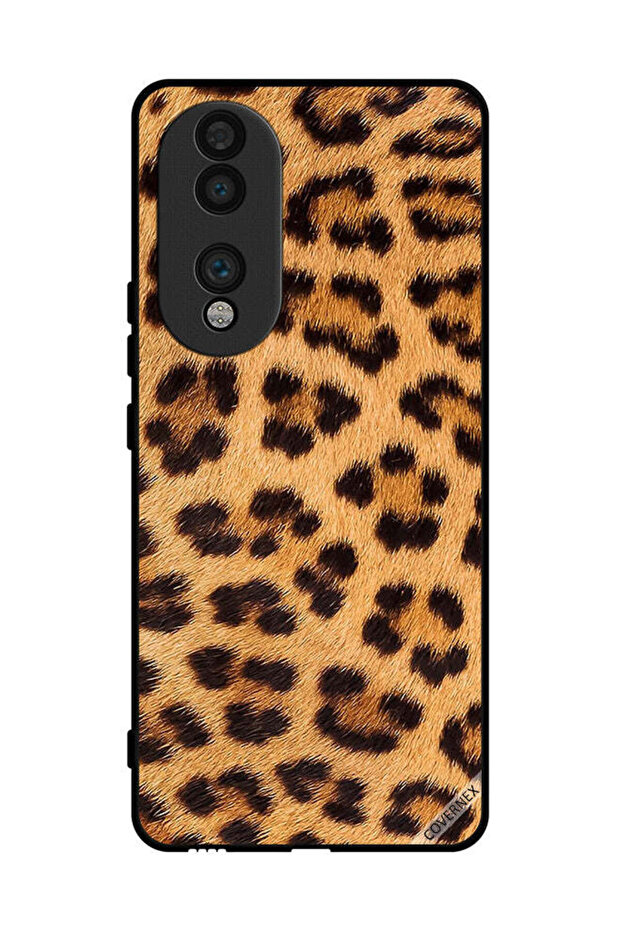 غطاء حماية لهاتف Honor 70 بنقشة جلد النمر - 1