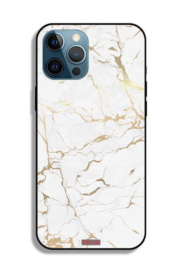 جراب حماية لجهاز Apple iPhone 12 Pro Max بنقشة رخامية - 2