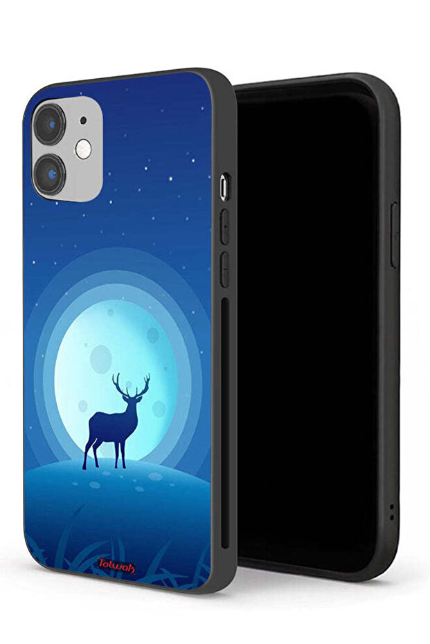 غطاء حماية لجهاز Apple iPhone 12 بتصميم غزال