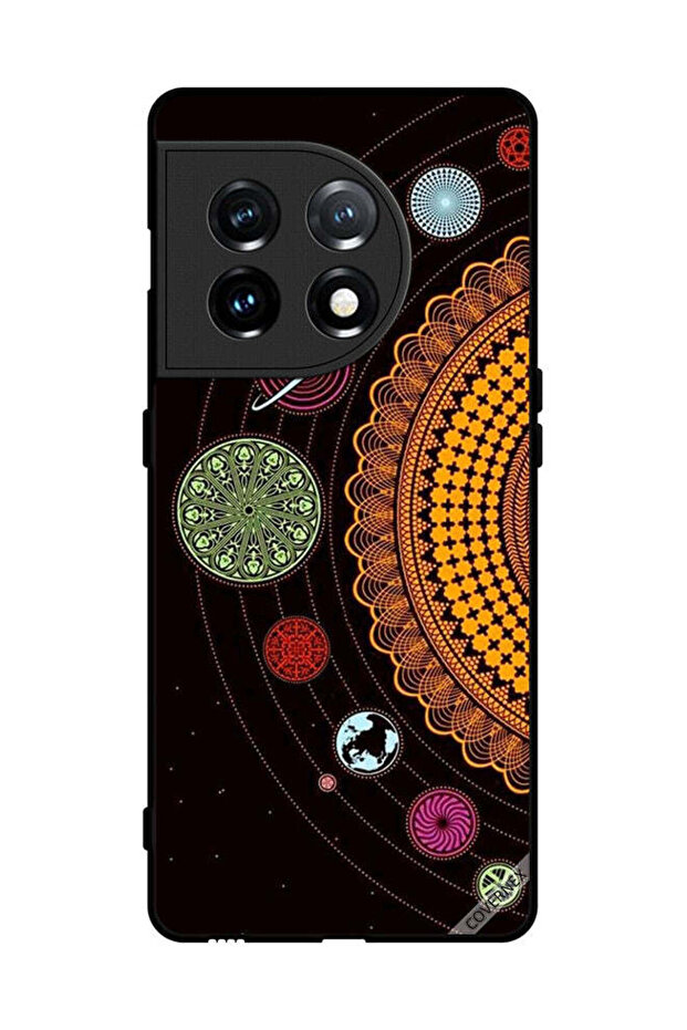 غطاء حماية لهاتف OnePlus 11 بتصميم ماندالا للنظام الشمسي