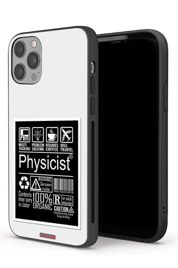 جراب حماية لجهاز Apple iPhone 12 Pro Max بملصق فيزيائي