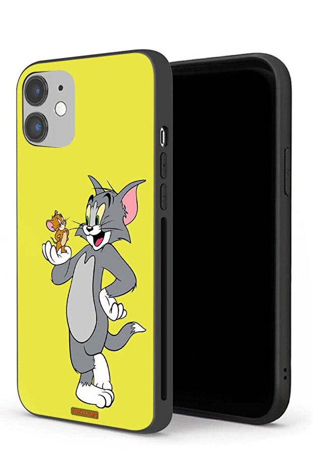 جراب حماية لجهاز Apple iPhone 12 بتصميم توم وجيري