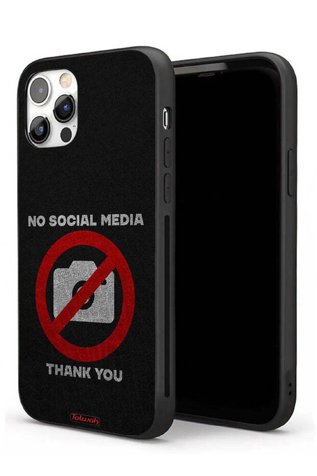 جراب حماية لجهاز Apple iPhone 11 Pro Max لا يدعم وسائل التواصل الاجتماعي، شكرًا لك
