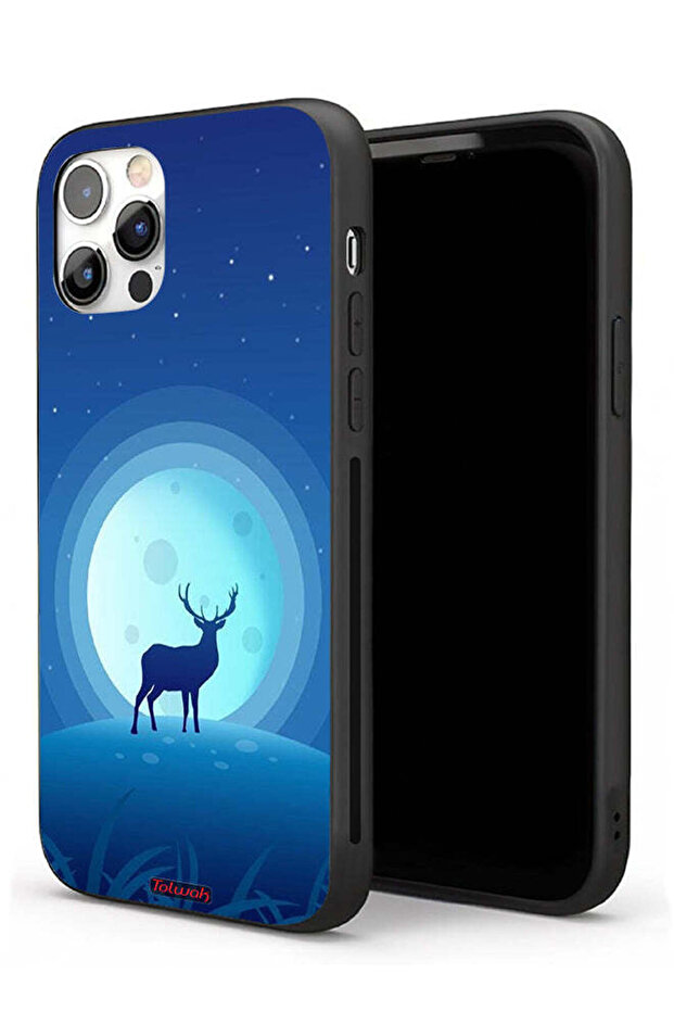 غطاء حماية لجهاز Apple iPhone 11 Pro Max بتصميم غزال - 1