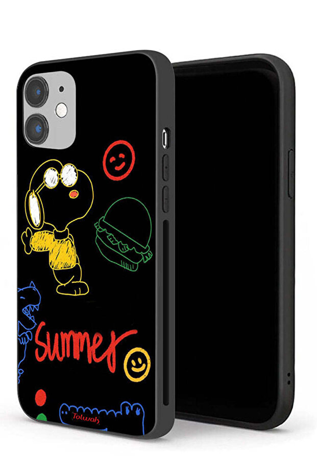 جراب حماية لجهاز Apple iPhone 12 - ملصق صيفي