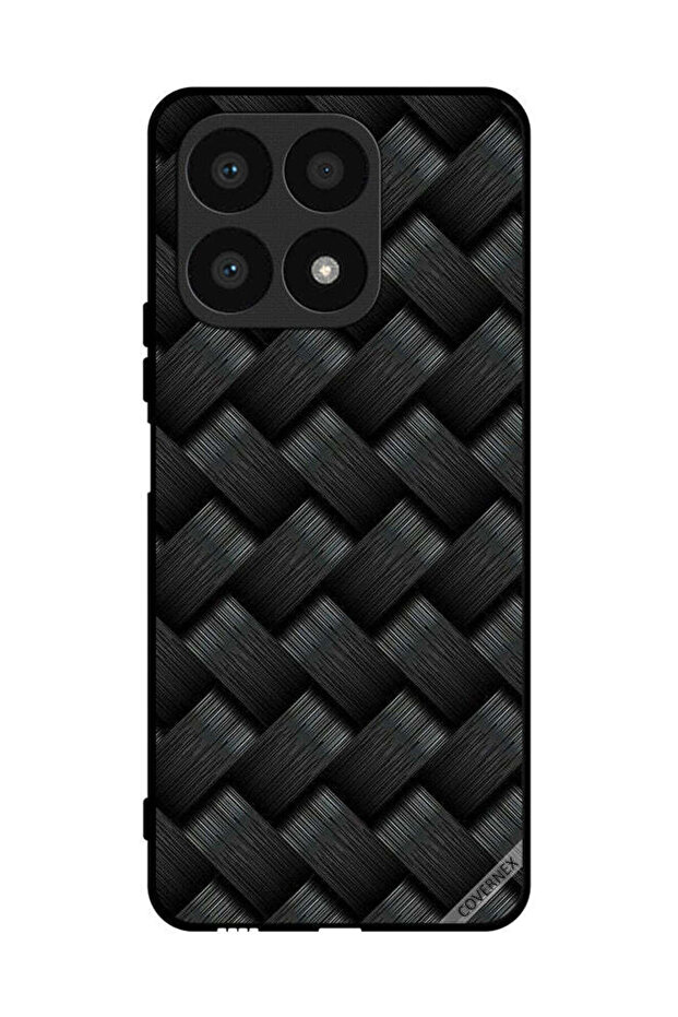 غطاء حماية لهاتف Honor X8a بنمط خطوط داكنة