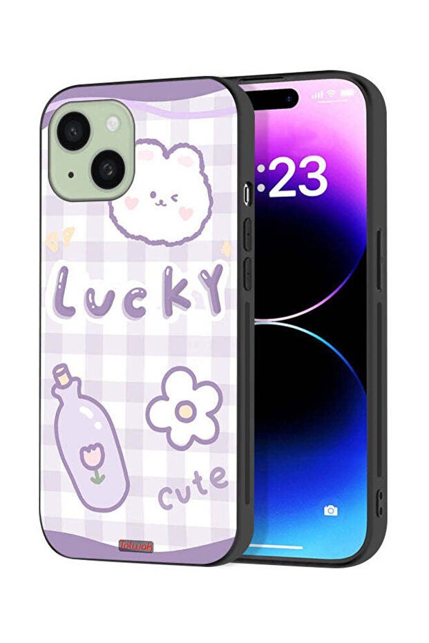 Apple iPhone 15 Plus Protective Case Cover Lucky Cute