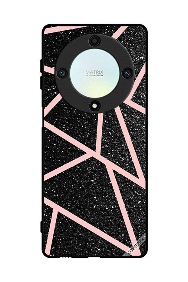 غطاء حماية لهاتف Honor X9a بنقشة بريقات ومسارات - 1