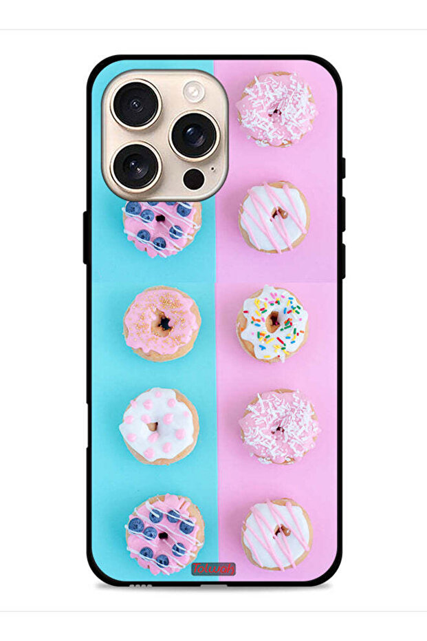 غطاء حماية لجهاز Apple iPhone 16 Pro Max بتصميم هيذر دوناتس