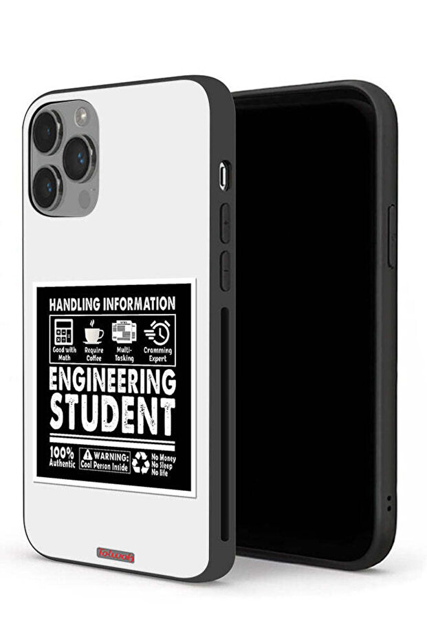 جراب حماية لجهاز Apple iPhone 14 Pro - ملصق طالب هندسة