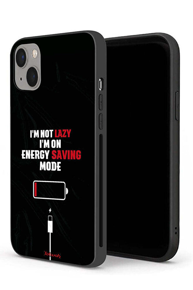 جراب حماية لجهاز Apple iPhone 13 mini أنا لست كسولاً، أنا في وضع توفير الطاقة