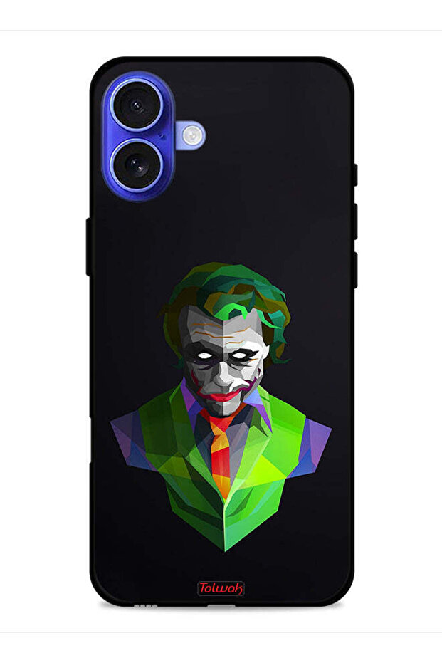 غطاء حماية لجهاز Apple iPhone 16 Plus بتصميم فن تجريدي للجوكر