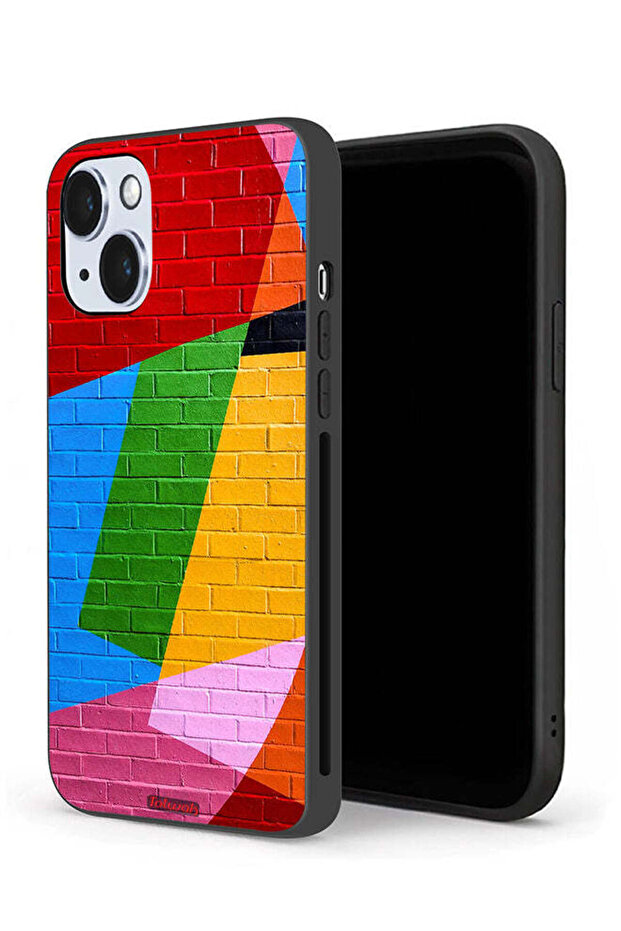 جراب حماية لجهاز Apple iPhone 14 Plus برسومات جدارية ملونة