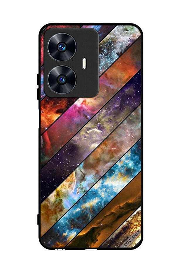 Protective Case Cover For Realme C55 Stripes Pattern