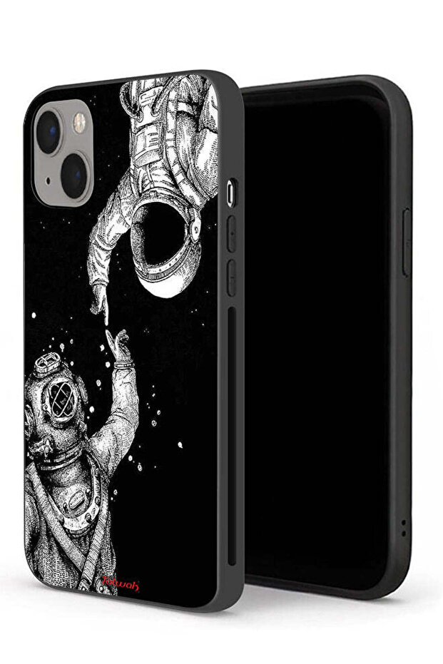 جراب حماية لجهاز Apple iPhone 13 mini بتصميم رواد الفضاء