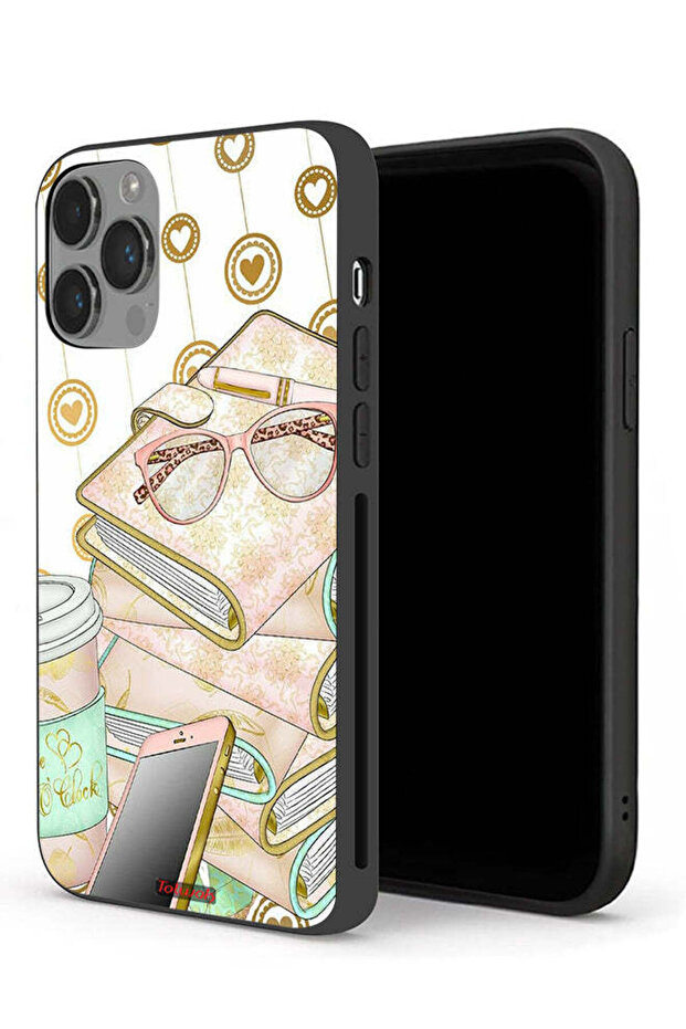 جراب حماية لهاتف Apple iPhone 14 Pro Max نظارات على الكتب