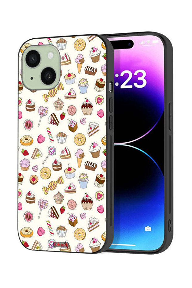 Apple iPhone 15 Plus Protective Case Cover Pattern Of Favorite Items