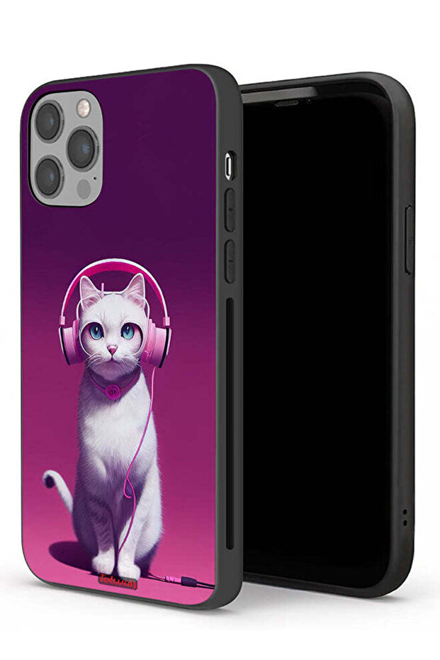 جراب حماية لجهاز Apple iPhone 12 Pro Max بتصميم قطة لطيفة
