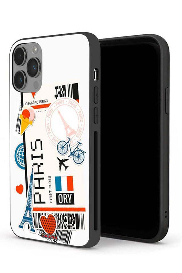 غطاء حماية لجهاز Apple iPhone 14 Pro Max ملصق باريس
