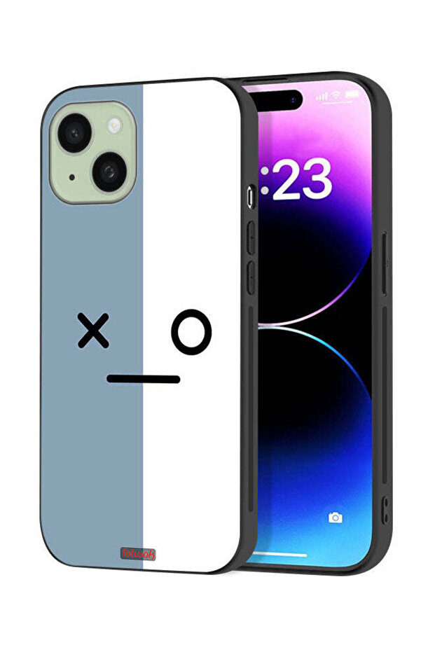 Apple iPhone 15 Plus Protective Case Cover Face Icons