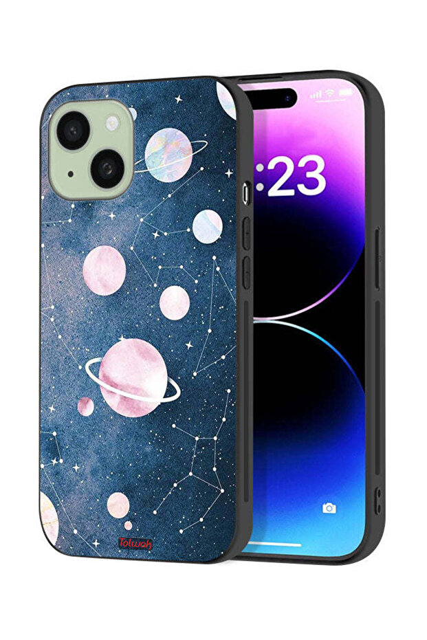 Apple iPhone 15 Plus Protective Case Cover Space Art