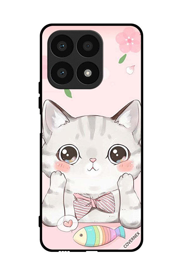 غطاء حماية لهاتف Honor X8a Cat Fish