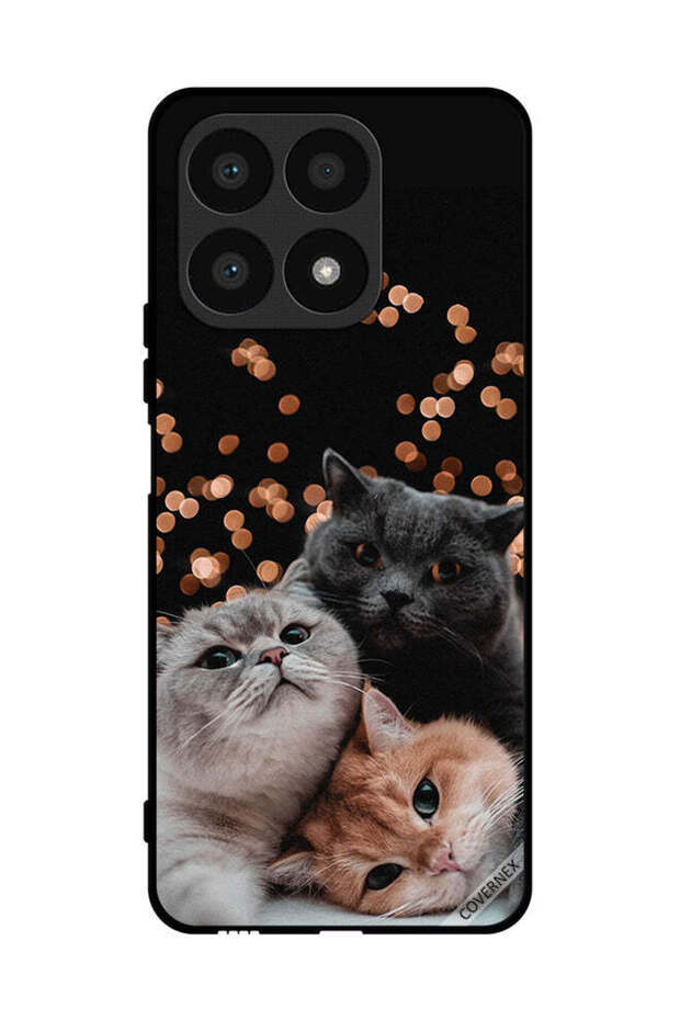 غطاء حماية لهاتف Honor X8a Kittens