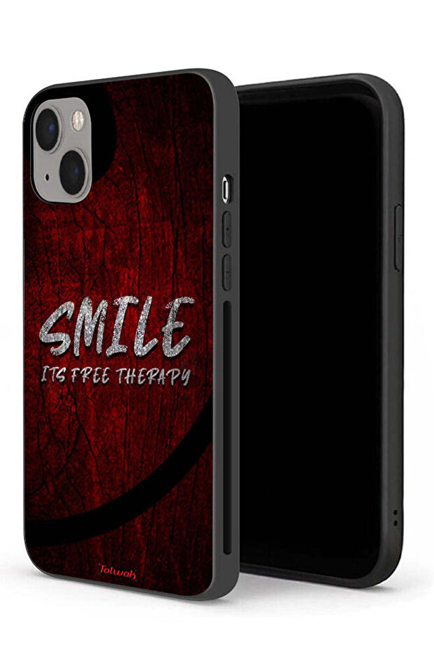 Apple iPhone 13 Protective Case Smile Its Free Therapy