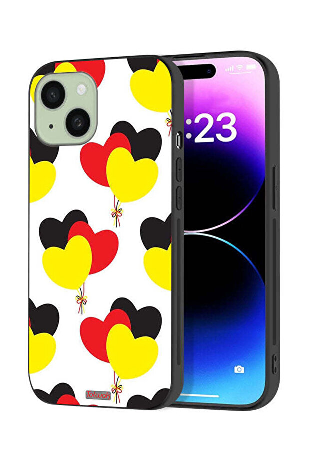 Apple iPhone 15 Plus Protective Case Cover Three Hearts Bunch
