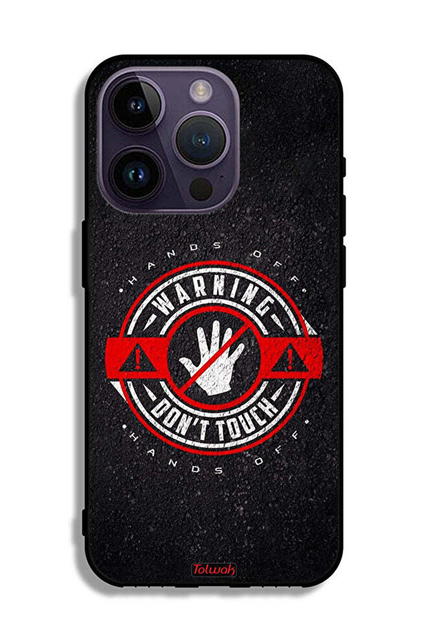 جراب حماية لجهاز Apple iPhone 14 Pro تحذير: لا تلمسه - 2