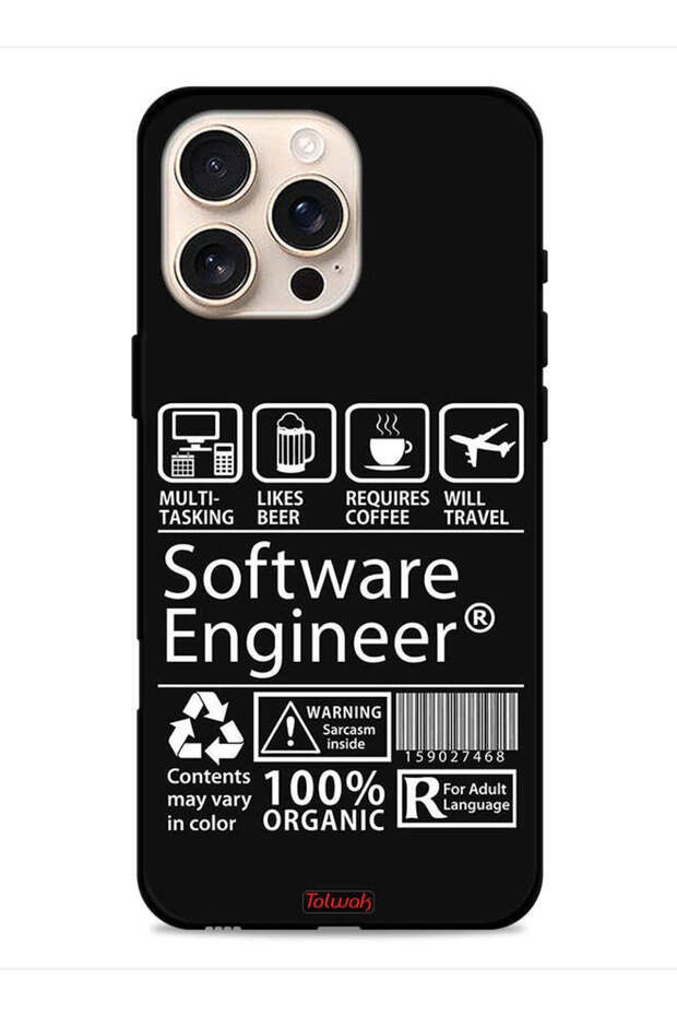 غطاء حماية لجهاز Apple iPhone 16 Pro Max - ملصق مهندس برمجيات