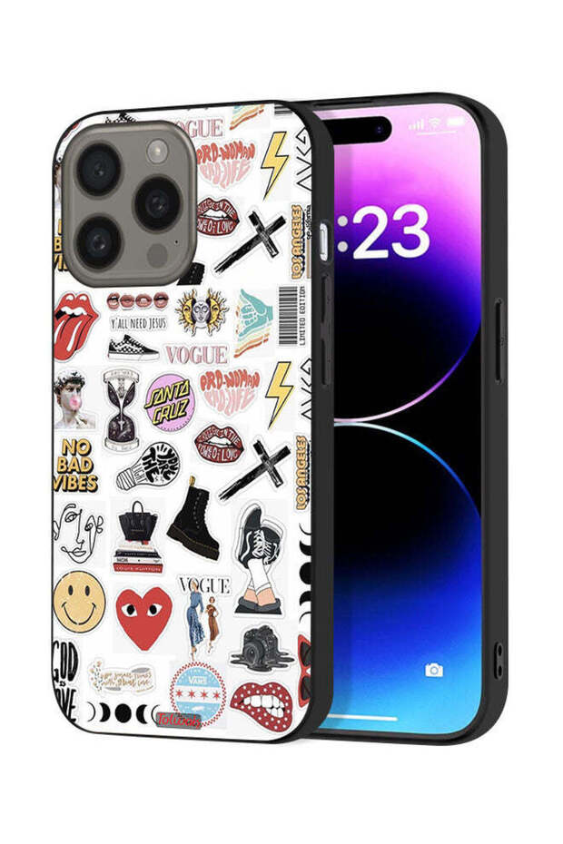 غطاء حماية لجهاز Apple iPhone 15 Pro Max بدون ملصقات سلبية