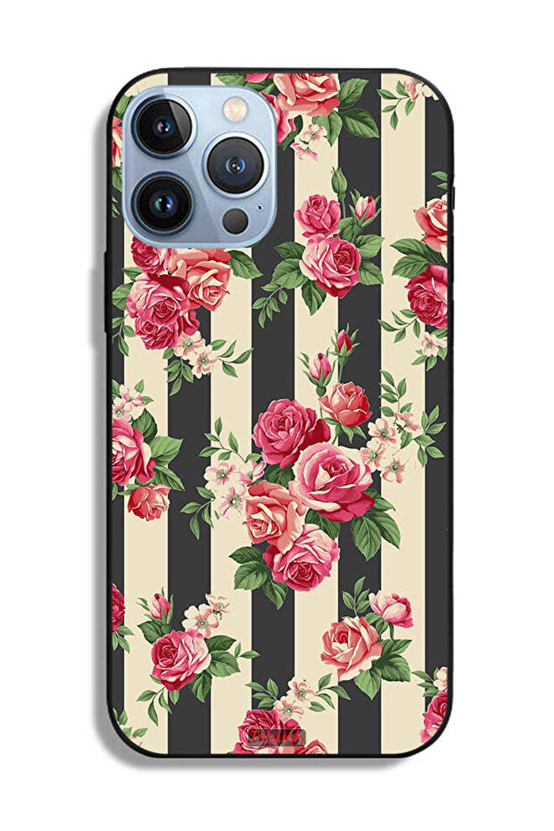 Apple iPhone 13 Pro Max Protective Case Roses Pattern - 2
