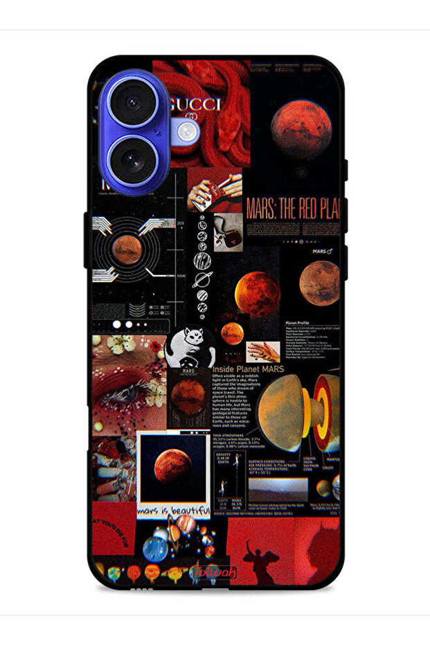غطاء حماية لجهاز Apple iPhone 16 Plus بتصميم Mars Art