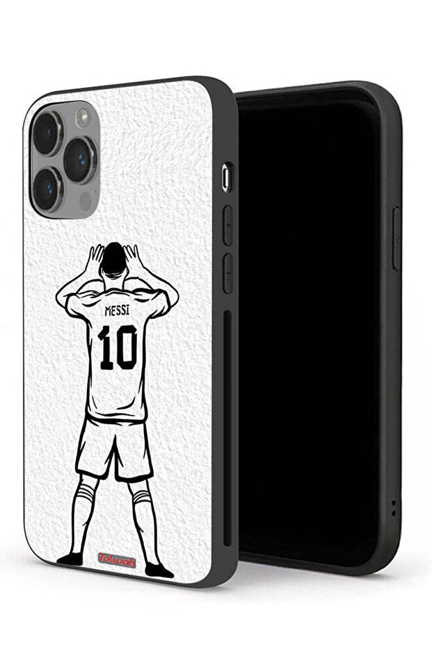 جراب حماية لجهاز Apple iPhone 14 Pro Max بتصميم ميسي سكيتش