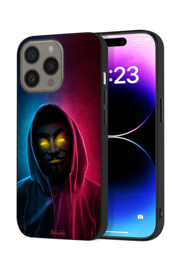 غطاء حماية لجهاز Apple iPhone 15 Pro Max بخلفية عالية الدقة رائعة