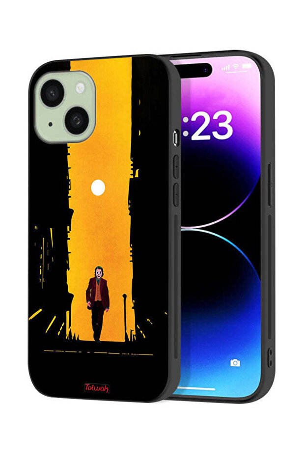غطاء حماية لجهاز Apple iPhone 15 Plus بتصميم جوكر، عمل فني رقمي تجريدي