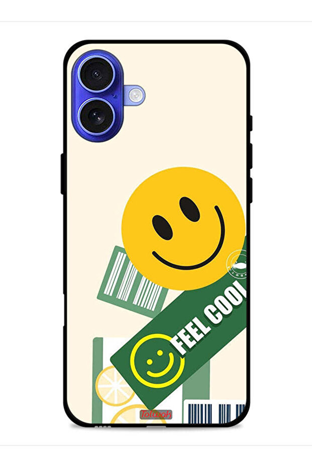 غطاء حماية لجهاز Apple iPhone 16 بملصق Feel Cool