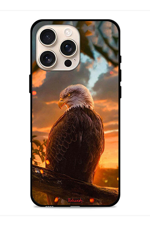 غطاء حماية لجهاز Apple iPhone 16 Pro بتصميم النسر - 1