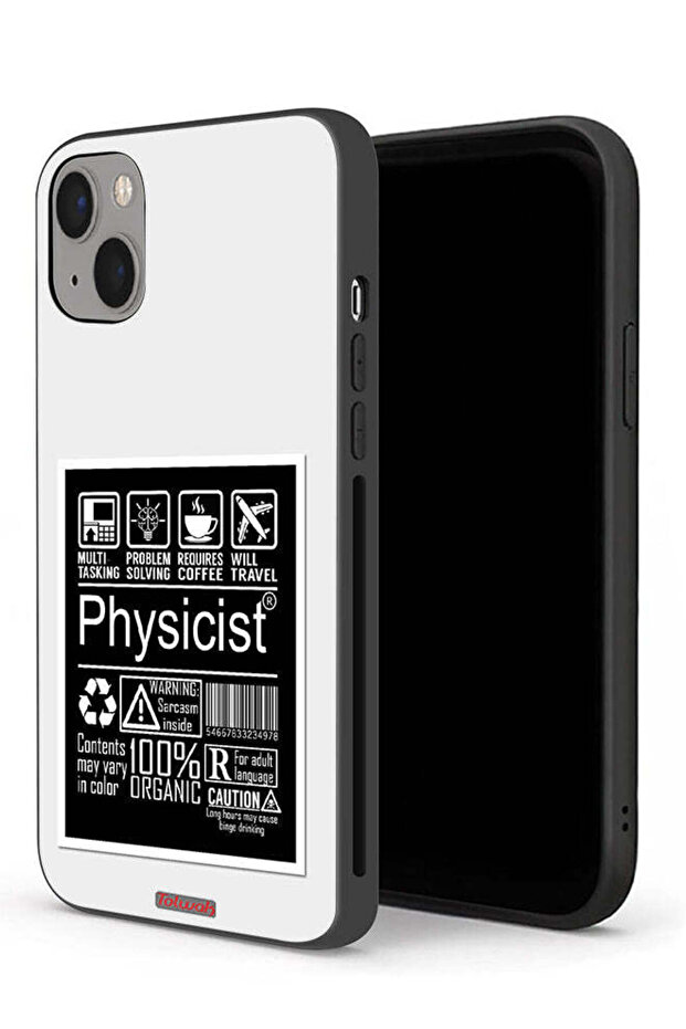 جراب حماية لجهاز Apple iPhone 13 بملصق فيزيائي - 1