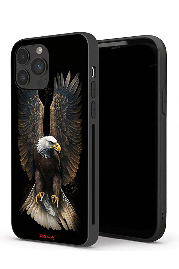 غطاء حماية لجهاز Apple iPhone 13 Pro Max بتصميم أجنحة النسر المنتشر - 1