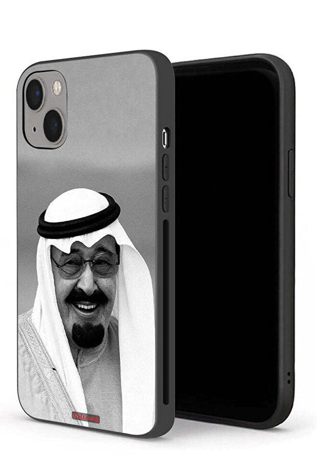 غطاء حماية لجهاز آيفون 13 ميني من آبل، صورة الملك عبدالله مبتسماً