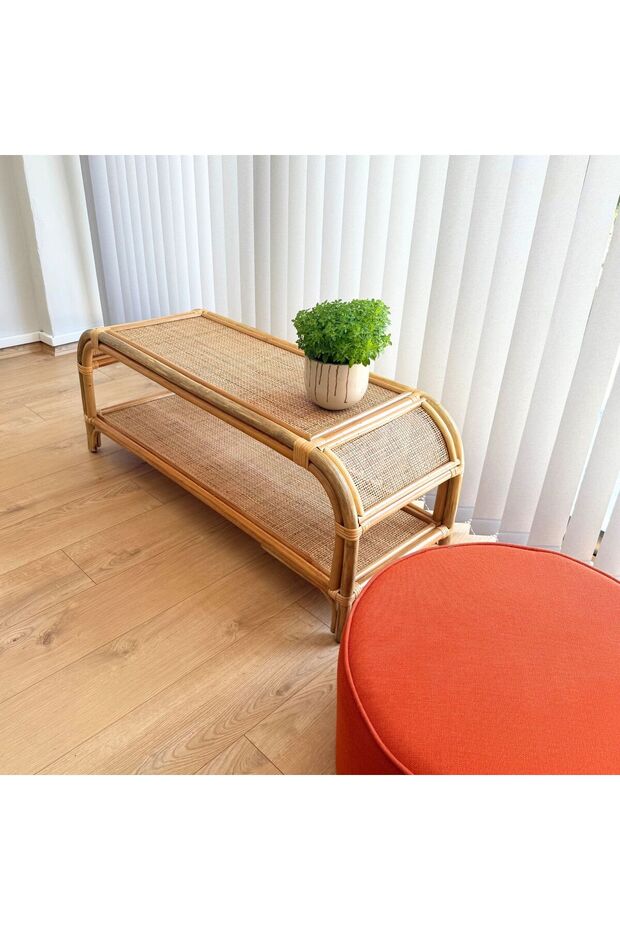 El Yapımı Bambu Bench 120 cm - 1