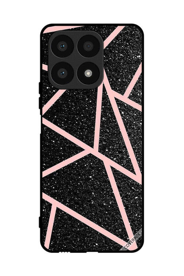 غطاء حماية لهاتف Honor X8a بنقشة اللمعان والمسارات - 1