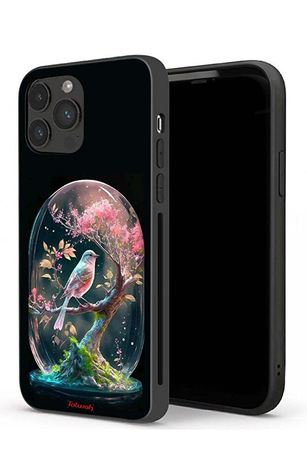 غطاء حماية لجهاز Apple iPhone 13 Pro بتصميم Bird In Jarr