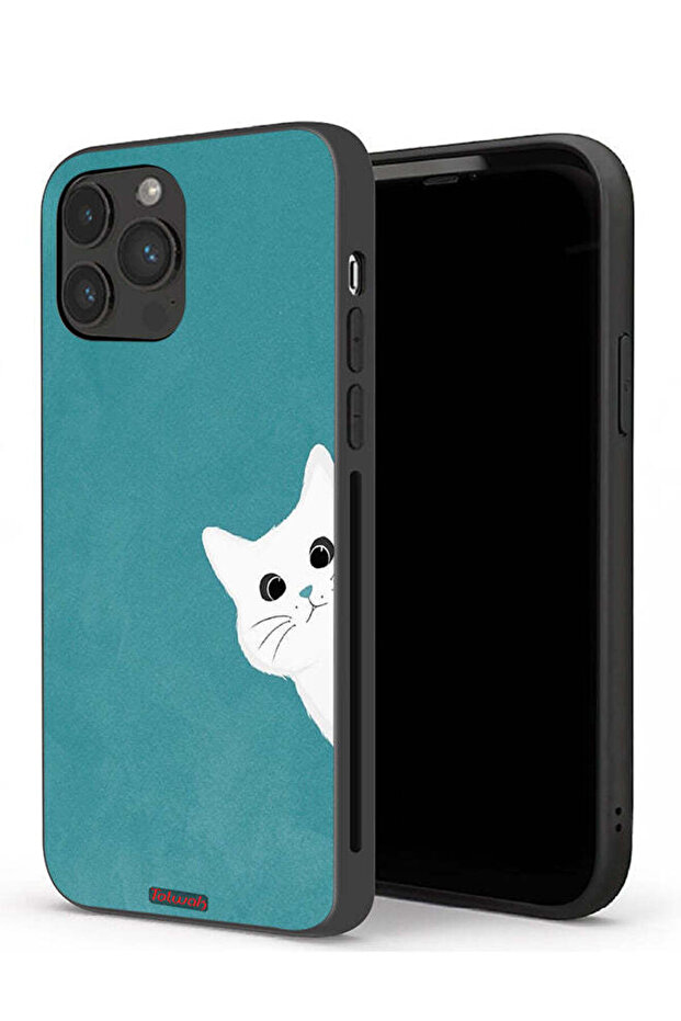 جراب حماية لجهاز Apple iPhone 13 Pro بتصميم قطة