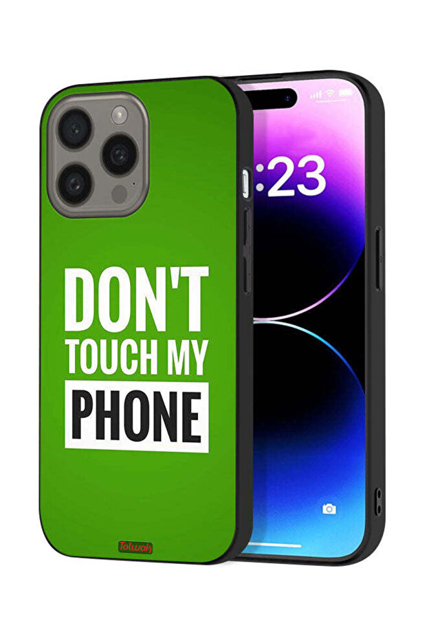 غطاء حماية لجهاز Apple iPhone 15 Pro Max - لا تلمس هاتفي