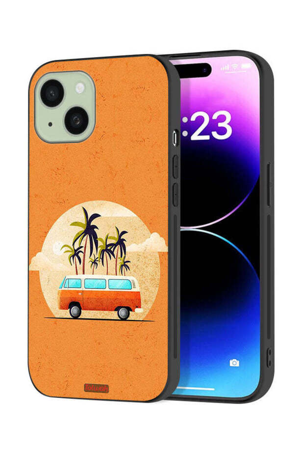 Apple iPhone 15 Plus Protective Case Cover Bus Art