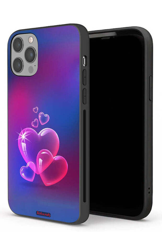 غطاء حماية Apple iPhone 12 Pro Max بتصميم قلوب مائية