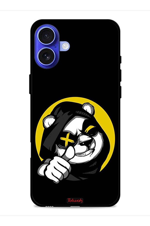 غطاء حماية لجهاز Apple iPhone 16 Plus بتصميم قطة مارشميلو لطيفة